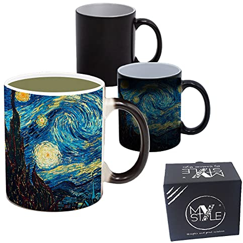 My Custom Style Tazza Magica termosensibile#Arte-Notte Stellata, Van Gogh#325ml