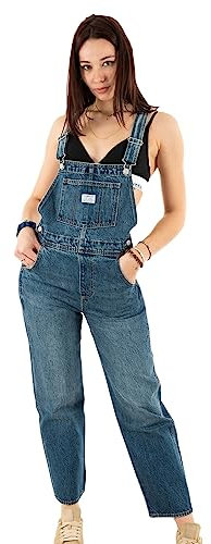LEVIS Vintage Overall Med Indigo-Worn in Tuta Indossata, Hopefully High, L da Donna