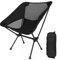 Diealles Shine Chaise de Camping Pliable Ultra Légère avec Sac de Transport - pour Plage, Pêche, Randonnée et Barbecue - Noir