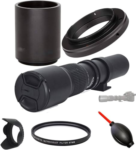 Teleobjetivo manual de alta potencia de 500 mm/1000 mm f/8 para Panasonic Lumix GH5 GH4 GH3 GX85 G85 GX850 GX8 GX7 G7 G6
