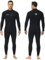 Owntop Herren Neoprenanzug 3/2mm - Vorderer Reißverschluss Voll Tauchanzüge, Stretch Pro Neopren-Nassanzug Thermische Volle Länge Tauchhaut zum Surfen Schnorcheln, Herren Schwarz XL