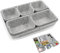 Svitzoot 8 Stück Schubladen Ordnungssystem Filz Organizer Schubladen Schubladen Organizer Set Wohnzimmer Badezimmer Büro Organisation Aufbewahrungsboxen Grau