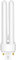 13W G24q-1 Compact Fluorescent Lamp 4 Pin, Warm White 2700K, 850LM, 2U Double Tube Energy Saving Lamp, 220V PLC CFL Light Bulb, Non-Dimmable，Suitable for Corridor, Bathroom, Bedroom, Kitchen, 1 Pack