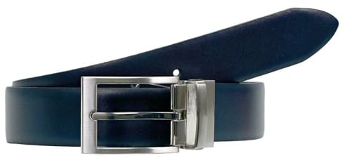 LLOYD-Herren-Leder-Wendegürtel 35 mm navy-black-W85