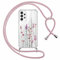Yoedge Handyband Handyhülle für Samsung Galaxy A52/A52s 5G 6,5 Hülle mit Band, Durchsichtig Aesthetic Muster Blumen Case mit Kordel, Weiche Silikon TPU + PC Stoßfest Schutzhülle für Samsung A52s, 03