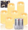 UCAMP Bougies LED Sans Flamme - Lot de 6 Avec Lumière Vacillante, Télécommande et 10 Menus de Fonction - Chauffe-Plat Électriques Avec Minuterie