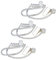 HYS Security Headset mit Schallschlauch, Ersatz-Akustikschlauch für 2-Wege-Radio-Audio-Headsets, Ohrstück, Cosplay Party ＆Geheimagent-Kostüm-Set Zubehör für Karneval, Fasching und SWAT-Partys, 3 Stück