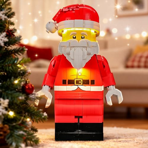 LIGHTAILING Licht für lego-40820 Große Weihnachtsmann-Minifigur — Einfache Installation, Versteckte Verkabelung, Wohndeko & Geschenkfertig (Modell Nicht enthalten)