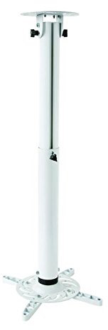 INOTEK PCM 200 50-77-W Support Plafond pour Vidéoprojecteurs avec Mat Réglable de 50 cm à 77 cm - Blanc