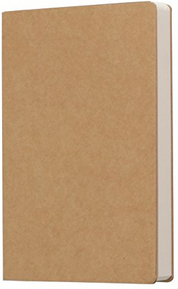 Skizzenbuch aus Kraftpapier, blanko, 100 g, Vollholzpapier, 112 Blatt/224 Seiten, 140 mm x 210 mm, 350 g/m² Kraftpapier-Einband