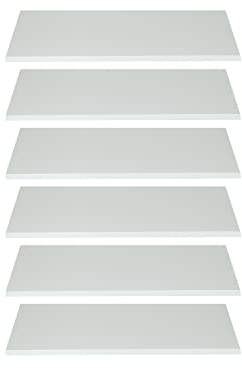 trendteam smart living - Ole - Einlegeböden - Weiß - 6 Böden passend zum Schrank Ole - (BxHxT) 52 x 1,5 x 33 cm - kratzfest und pflegeleicht