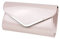 Schompi Vintage Damen Lack-Tasche Abendtasche Clutch Bag mit abnehmbarer Schulterkette Kettentasche, Farbe:Beige