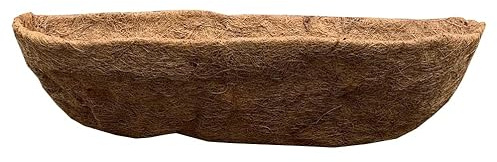 Selections Preformed Coco Liner Extra Deep for Garden Wall Basket Hayrack Trough Planter (60cm / 24 Inch)