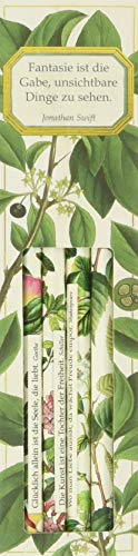 Bleistift-Set mit Sprüchen - Sammlung Augustina: Fantasie ist die Gabe, unsichtbare Dinge zu sehen. Jonathan Swift