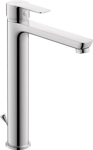 Duravit A.1 Waschtischarmatur, Größe XL (Auslauf Höhe 237 mm), Wasserhahn Bad, Waschbecken Armatur, Chrom