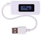 ARCELI Retroilluminazione LCD a coda bianca Display digitale LCD Misuratore di voltaggio di carica amperometro con amperometro USB
