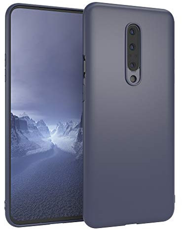 EAZY CASE Handyhülle Silikon mit Kameraschutz kompatibel mit OnePlus 7 Pro in Navy Blau, Ultra dünn, Slimcover, Silikonhülle, Hülle, Softcase, Backcover
