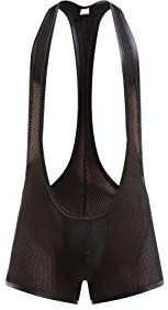 Swbreety Herren Einteiler Mesh Body Jockstrap Wrestling Singlet Unterwäsche, schwarz, Large