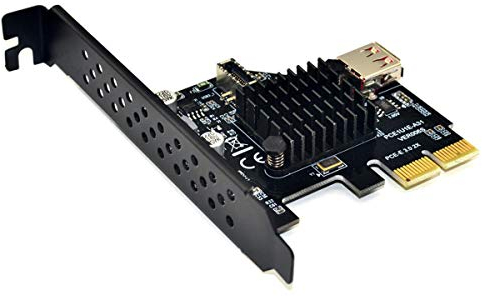 Cablecc USB 3.1 Front Panel Socket & USB 2.0 to PCI-E Express Card Adapter for Motherboard