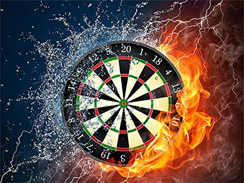 Diy 5D Diamond Painting Kits Voll Daimond Fantasy Dartscheibe Runde Strasssteine ​​Voll Diamand 50x60cm