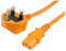 LILMACC® 2M Power Mains Kettle Cable UK 3 Pin IEC C13 Monitor PC Screen Printer Lead - 2 Metre Orange