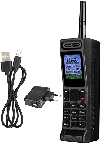 Vintage Retro Brick Cell Phone Teléfono móvil, Cuatro Tarjetas Cuatro Standby Quad-Band 2G Retro Bluetooth Nuevo clásico Viejo teléfono móvil, 2G gsm 850/900/1800/1900Mhz(Negro)
