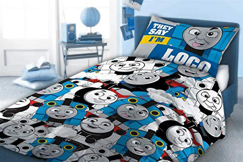 dreamtex Thomas die kleine Lokomotive Logo Einzelbettbezug-Set