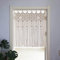 Lsimeru Makramee Scheibengardinen Bistrogardine Landhausstil Baumwolle Creme Boho Türvorhang Küchengardine Kurzstores Fenstergardinen Küche Modern 1 Stück, B 100xH 105cm