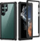 seacosmo Coque pour Samsung S22 Ultra 5G, Antichoc Housse 360° Protection Étui [avec Protecteur d'écran], Bumper Portable Robuste Intégrale Case Etui Coque pour Samsung Galaxy S22 Ultra - Noir