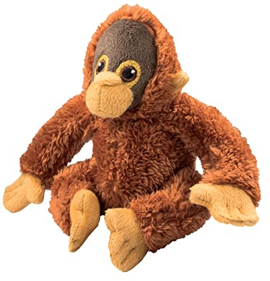 EcoBuddiez - Orang-Utan von Deluxebase. Kleine weiche Plüschtiere aus recycelten Plastikflaschen. Umweltfreundliches Kuschelgeschenk für Kinder und niedliches Kuscheltier für Kleinkinder.