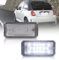 LED Kennzeichenbeleuchtung | Nummernschildbeleuchtung LED Kompatibel mit Fiat 500 e 500 Abarth | Eingebauter CANBus-Widerstand Kein Fehler 6000K Eisweißes Licht Ersatzlampenplatte