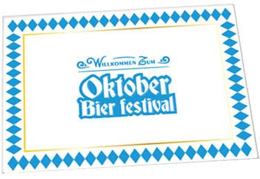 Folat 66070 Tischsets Oktober Bierfest - 6 Stück