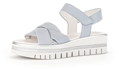 Gabor Damen Riemchensandalen, Frauen Sandalen,Best Fitting,offene Schuhe,Sandaletten,Sommersandalen,bequem,flach,aquamarin,39 EU / 6 UK