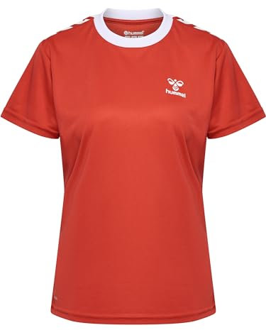 hummel Damen Hmlstaltic Poly Jersey S/S Woman T Shirt, Summer Fig, XL EU
