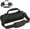TXEsign Travel Carrying Strap Case for Sony SRS-XB43 Extra Bass Speaker, Sony SRS-XB43 Two Side Protective Mesh Covers Case with Shoulder Strap and Handle Strap