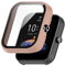 KINKUUN Funda con Protector de Pantalla Compatible con Amazfit Bip 3/3 pro Vidrio Templado Protector Completa Resistente a aranazos Funda contra aranazos y.(rosa)