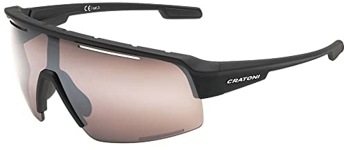 Cratoni C-MATIC COLOR+ SPORT Fahrradbrille Sportbrille Sonnenbrille High-Definition Glas (schwarz-silber)