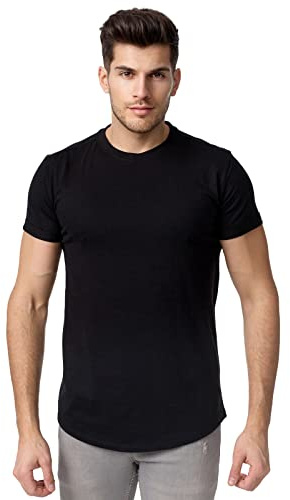 Tazzio T-Shirt Herren Rundhals Shirt Rundkragen Basic E105