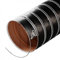 Conduit d'air en silicone noir 70 mm 1 mètre