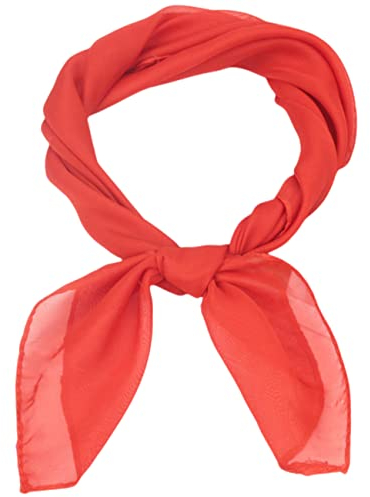 FAIRYGATE Retro Seidenschal Damen Chiffon Künstlerisch Gedruckte Kopftuch Romantik Hochwertige Satin Seide Quadratischer Schal Bandana Kopfschmuck Haarband Senior Zubehör DA2914