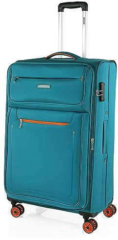 Jaslen - Maletas Grandes - Maleta Grande Blanda de Tela. Trolley Maletas de Viaje Blandas y de Tela Resistentes. Maletas de Viaje con candado de combinacion., Turquesa