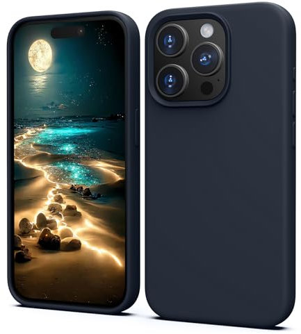 Grehge se for iPhone 15 Pro Case, Soft Ultra Slim Protective Shockproof Liquid Silicone Phone Case, Anti-Scratch Microfiber Lining, 6.1 - white