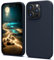 TIIXXA Silicone Case for iPhone 15 Pro Case, Soft Ultra Slim Protective Shockproof Liquid Silicone Phone Case, Anti-Scratch Microfiber Lining, 6.1 Darkblue
