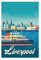 FMSKY Vintage-Reiseposter, Liverpool-Kunst, Leinwandposter, Wandkunst, Dekordruck, Bild Gemälde für Wohnzimmer, Schlafzimmer, Dekoration, ungerahmt, 60 x 90 cm