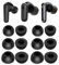 IiEXCEL Ohrstöpsel aus Memory-Schaum für Soundcore P30i P40i, Ersatz S/M/L, kein Silikon, Schmerzen, bequem, geräuschreduzierend, kompatibel mit Soundcore P40i, P30i, P20i, Space A40, Schwarz, 6 Paar