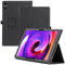 Haofun Funda Compatible con TECLAST P30T/P30/ODEA A10, Cover PU Protector con Soporte Multiángulo, Ultra Delgada Anti-Caída Case con Correa para la Muñeca (Negro)