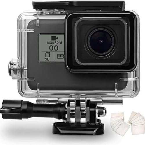 Custodia impermeabile per Go Pro Hero 7/6/5, 60 m, nera, custodia protettiva subacquea con accessori per Go Pro Hero7/6/5, accessori GoPro