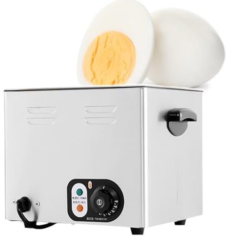 HCAUYNN Cuociuova da Tavolo, con Funzione di Protezione di Arresto Automatico Durante L'Ebollizione, Temperatura Regolabile da 30°C A 110°C, con Spia Luminosa,110V