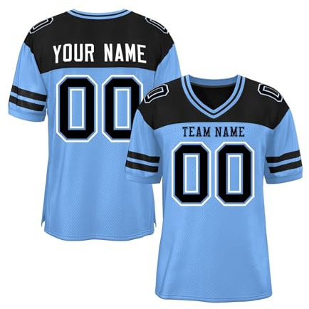 Generisch Personalisieren Sie Ihr eigenes American Football Trikot gedruckt mit Team Name Nummer Personalisierte Rugby Uniformen für Männer Frauen Jungen Mädchen