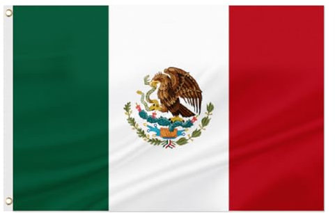 Bandiera del Messico, 90 x 150 cm